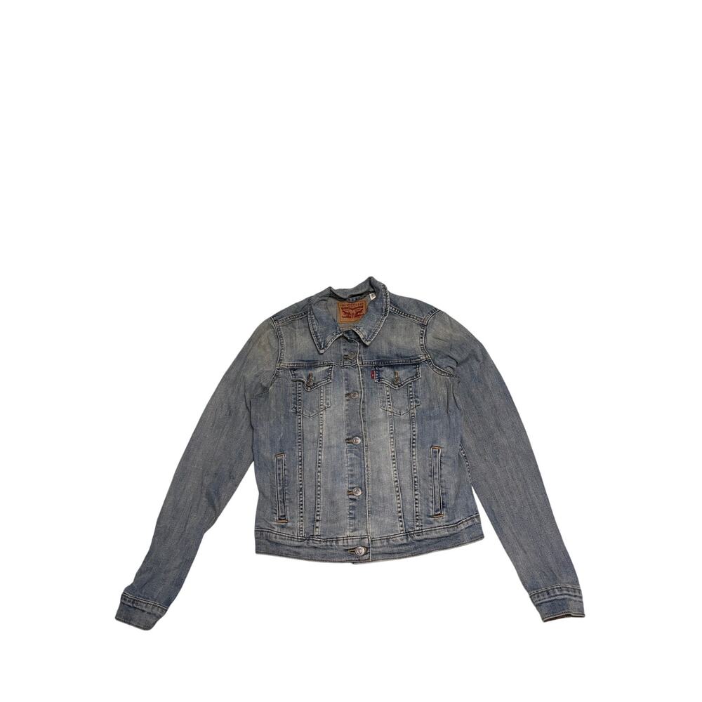 Levi’s Faded Blue Denim Trucker Jacket Size M